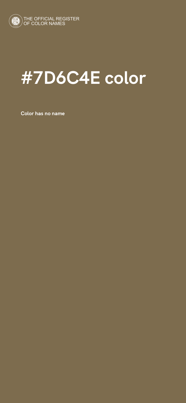 #7D6C4E color image
