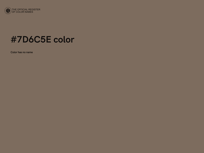 #7D6C5E color image