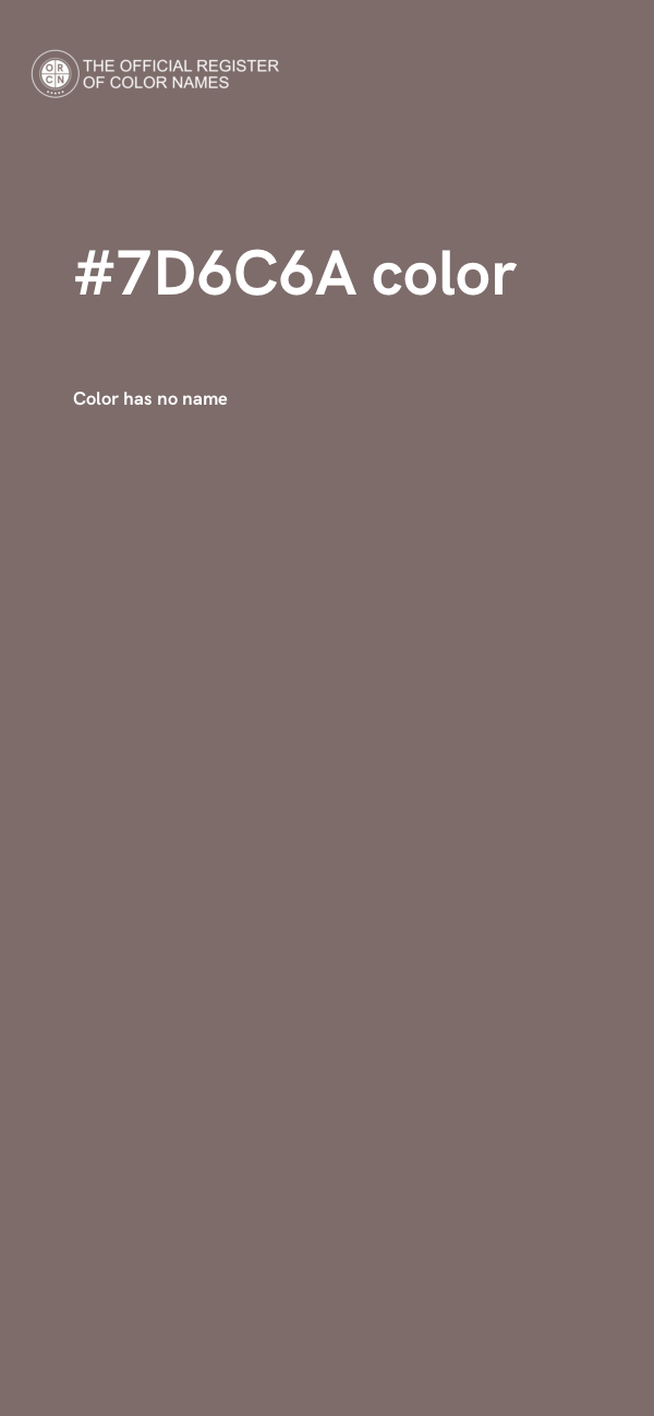 #7D6C6A color image
