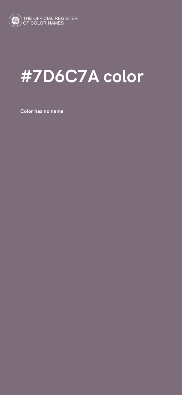 #7D6C7A color image