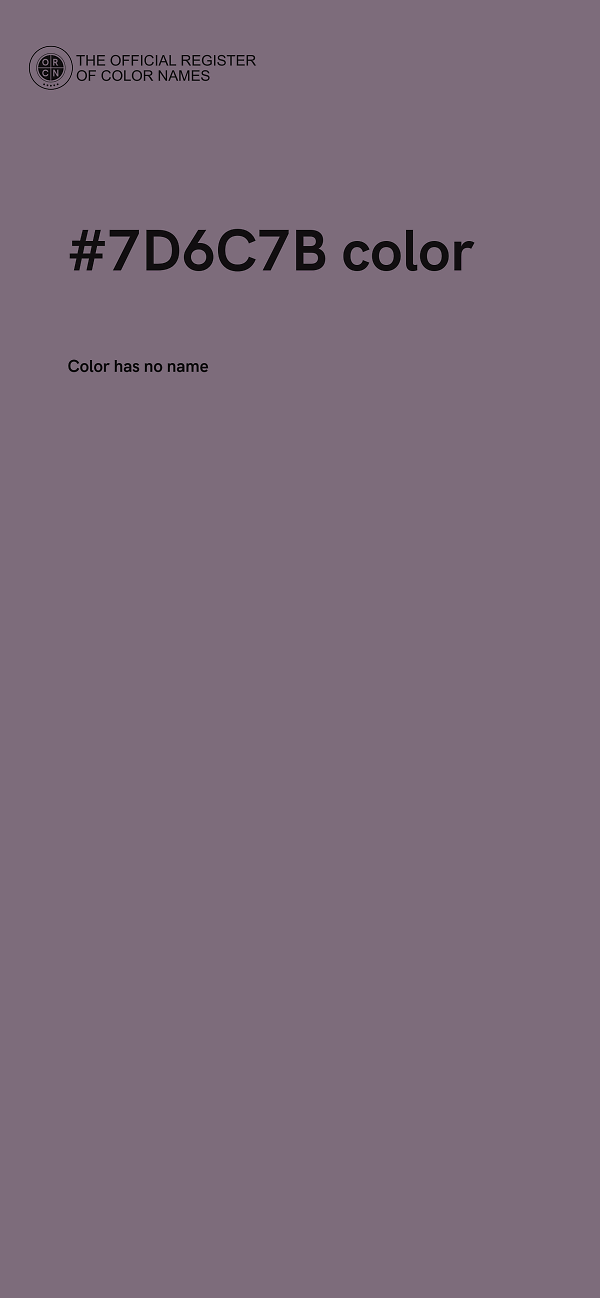 #7D6C7B color image