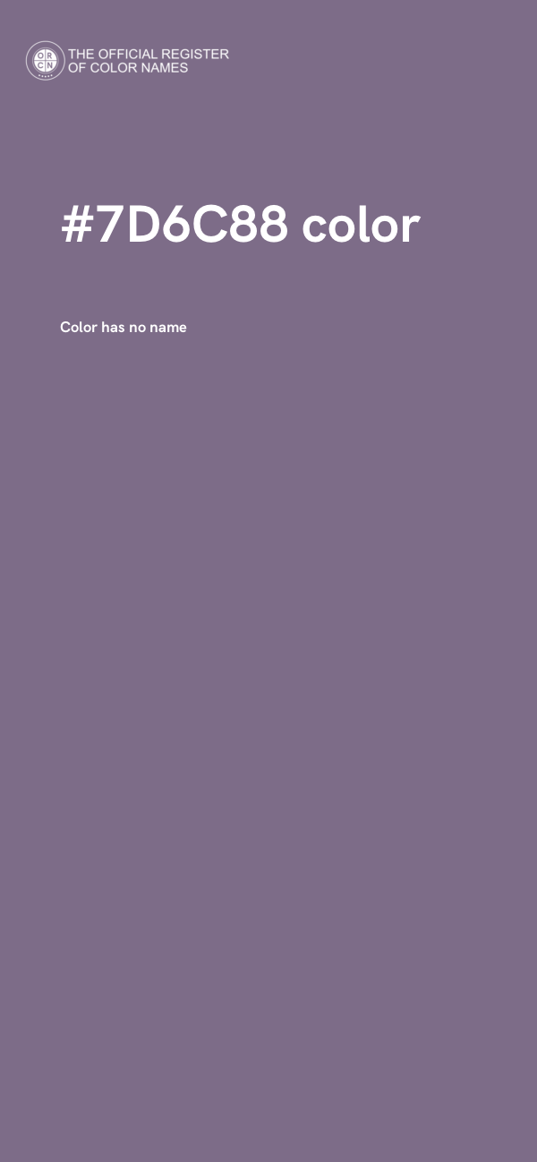 #7D6C88 color image