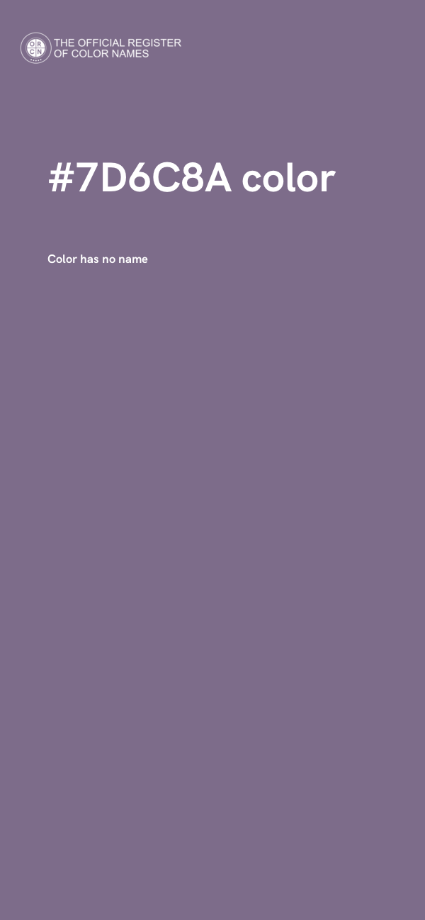 #7D6C8A color image