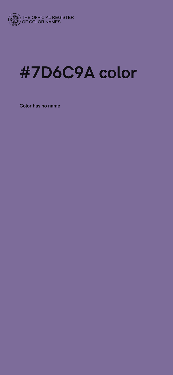 #7D6C9A color image