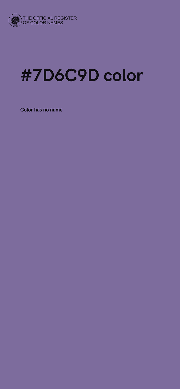 #7D6C9D color image
