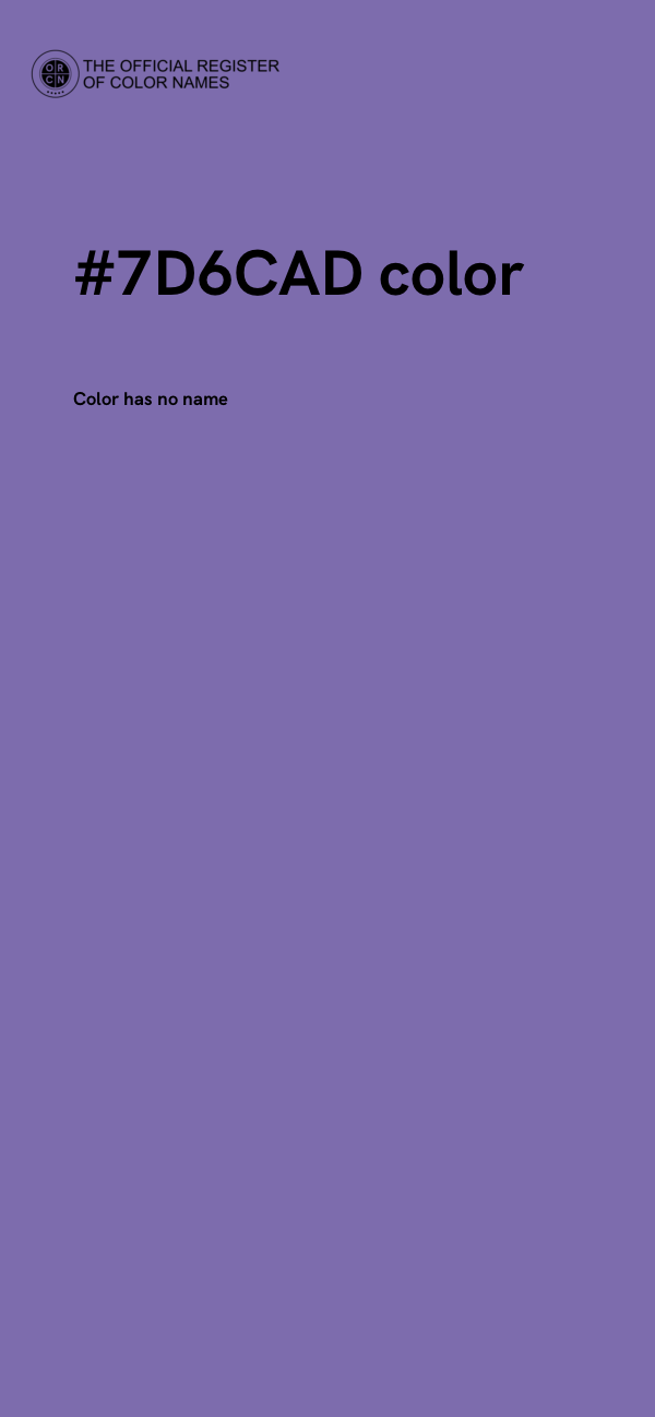 #7D6CAD color image