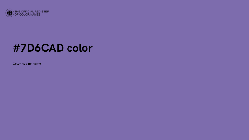 #7D6CAD color image