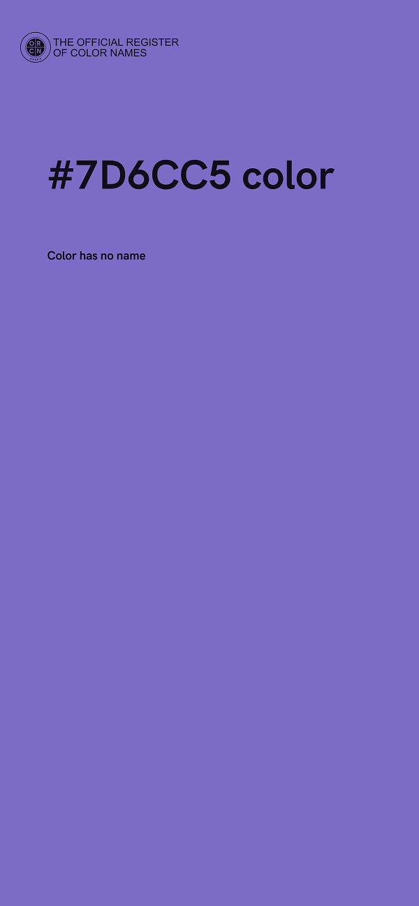 #7D6CC5 color image
