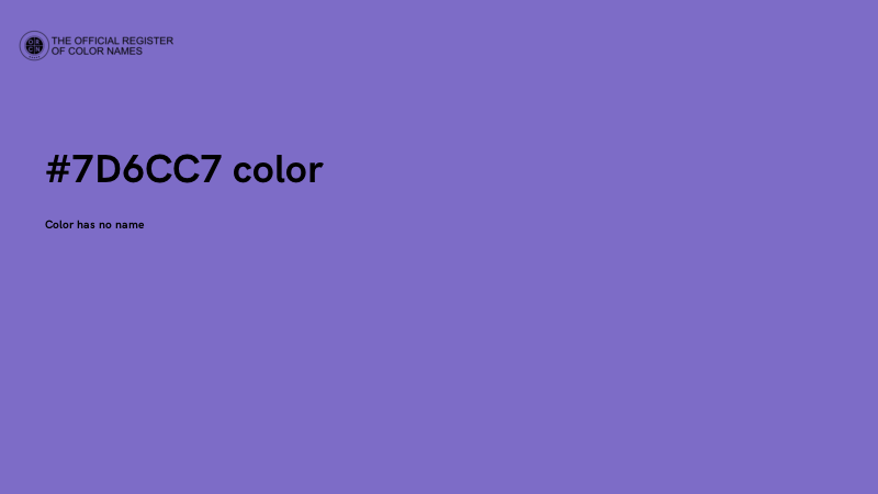 #7D6CC7 color image