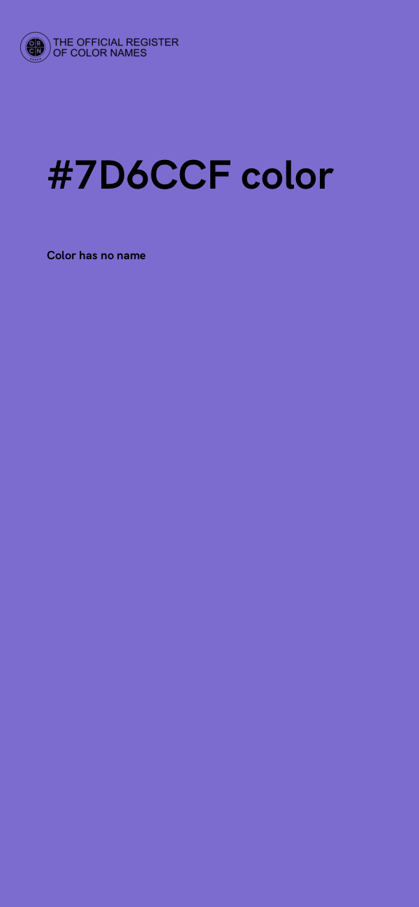 #7D6CCF color image
