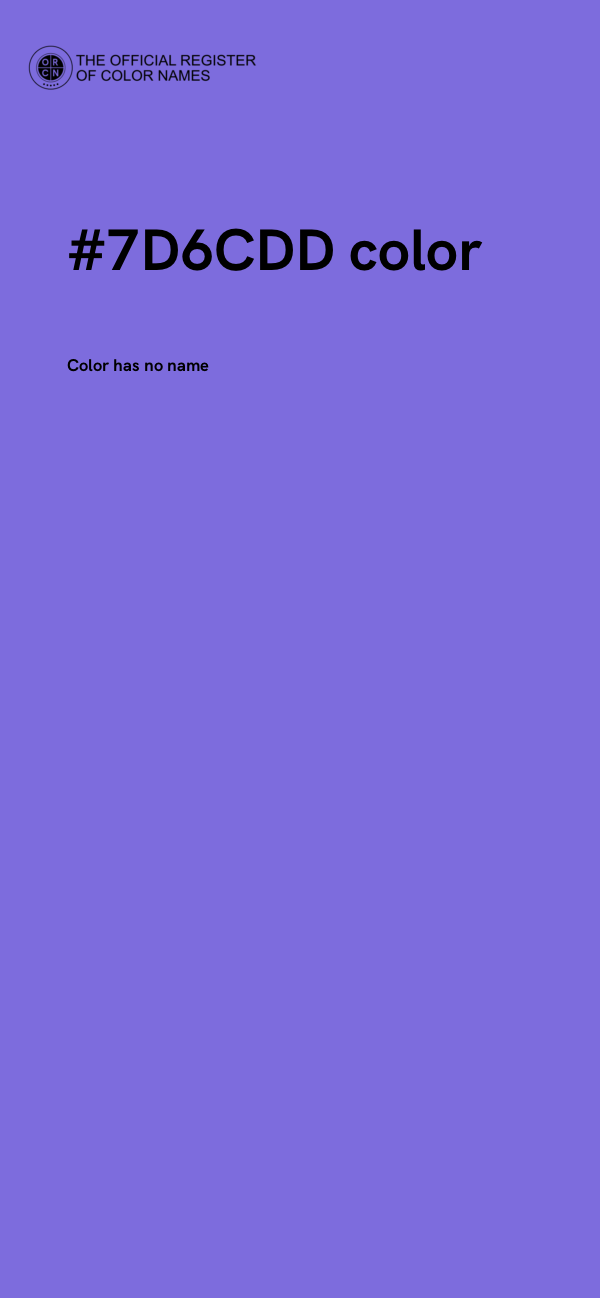 #7D6CDD color image