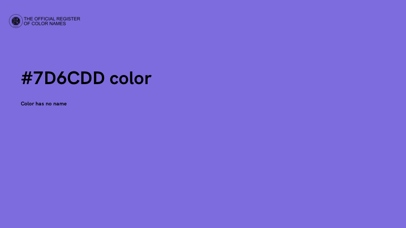#7D6CDD color image