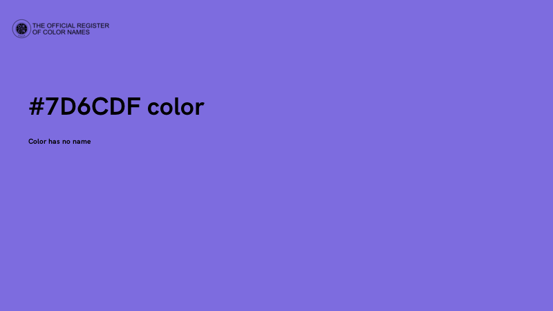 #7D6CDF color image