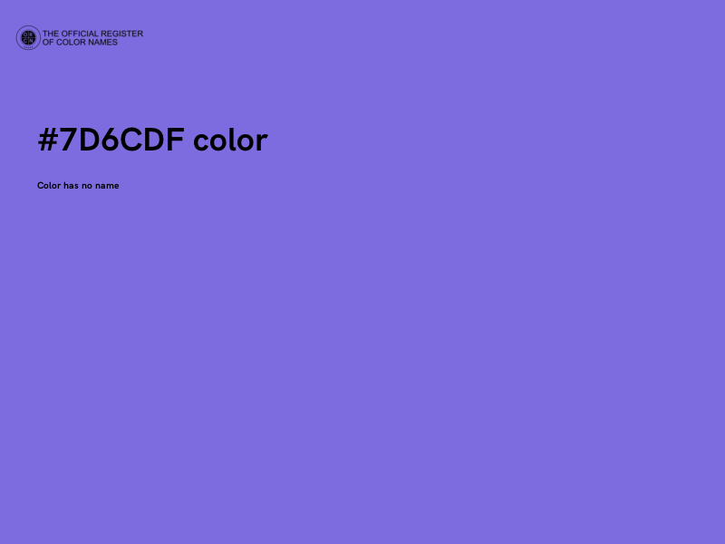 #7D6CDF color image