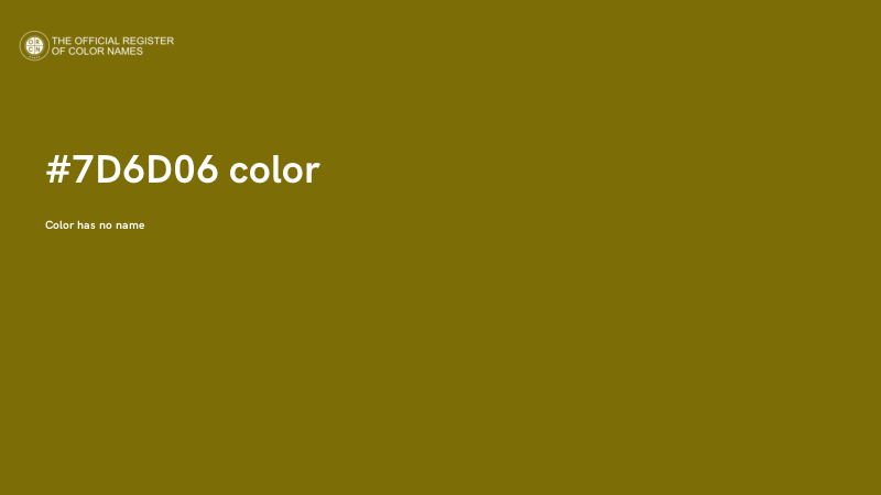 #7D6D06 color image