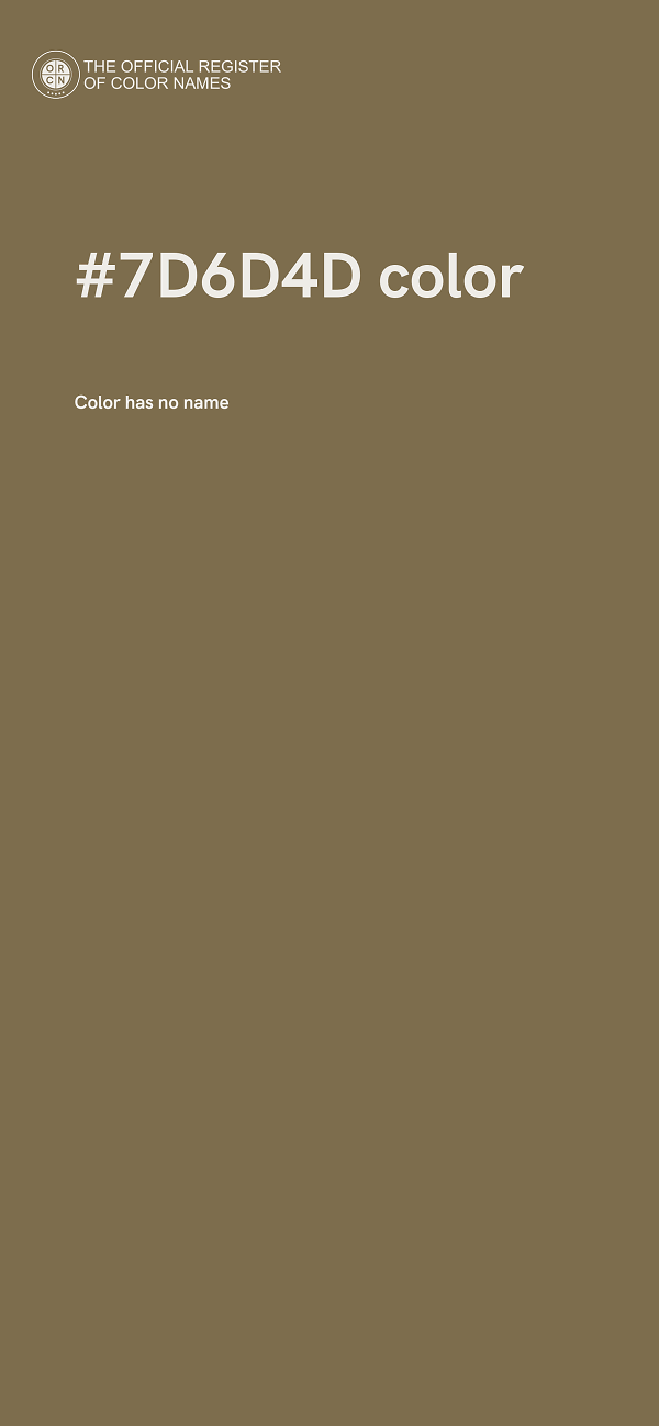 #7D6D4D color image