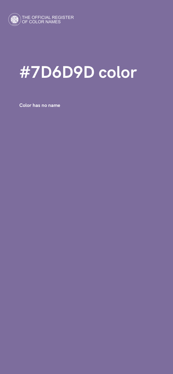 #7D6D9D color image