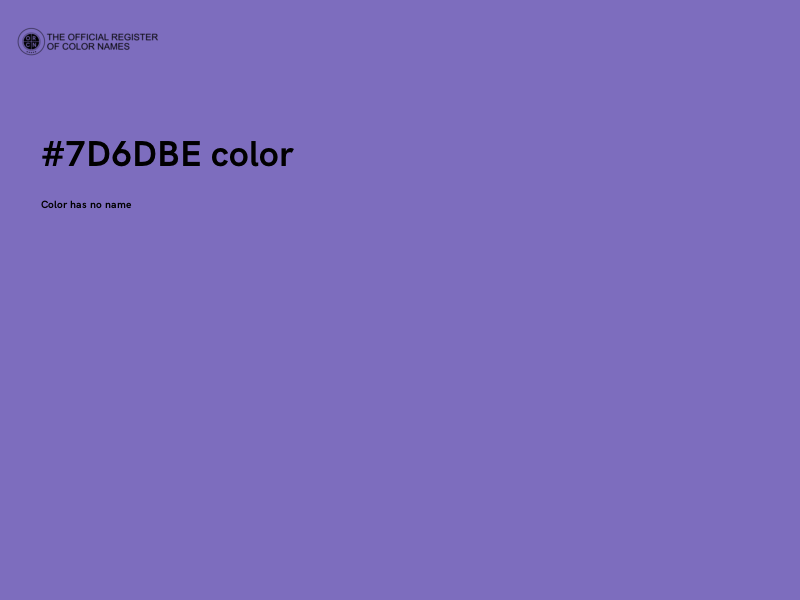 #7D6DBE color image