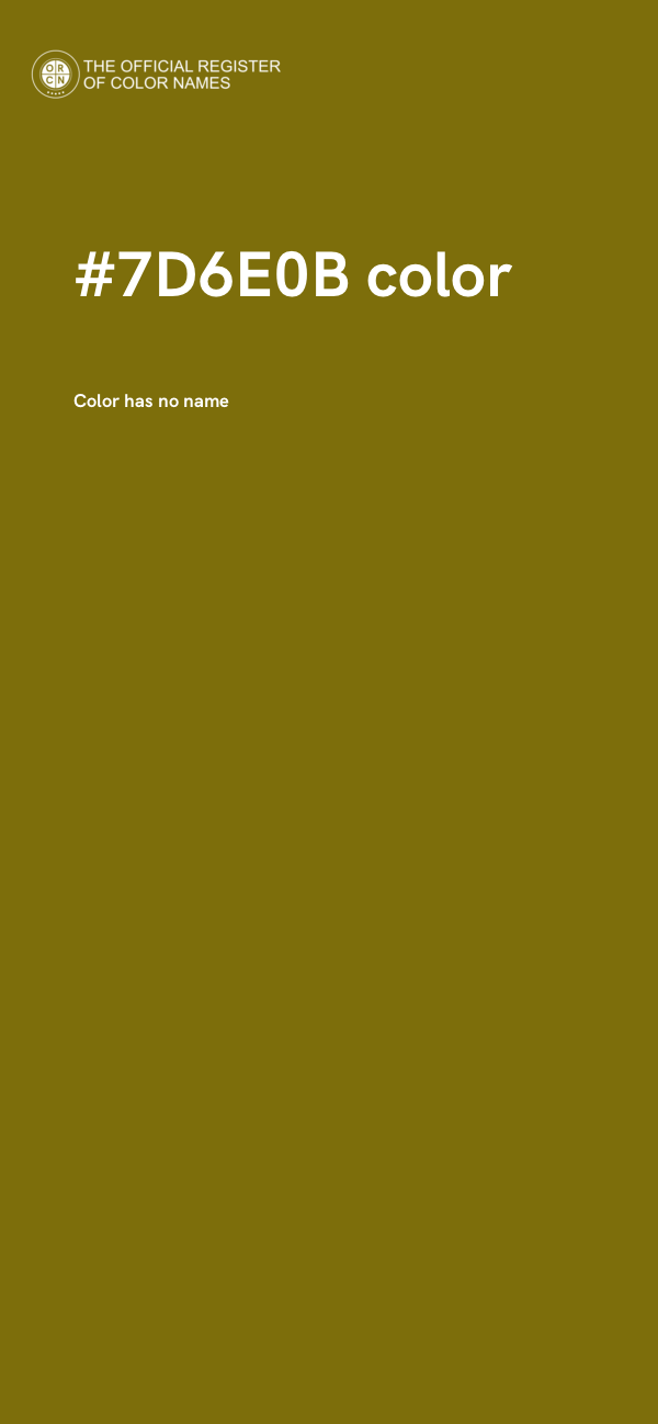 #7D6E0B color image