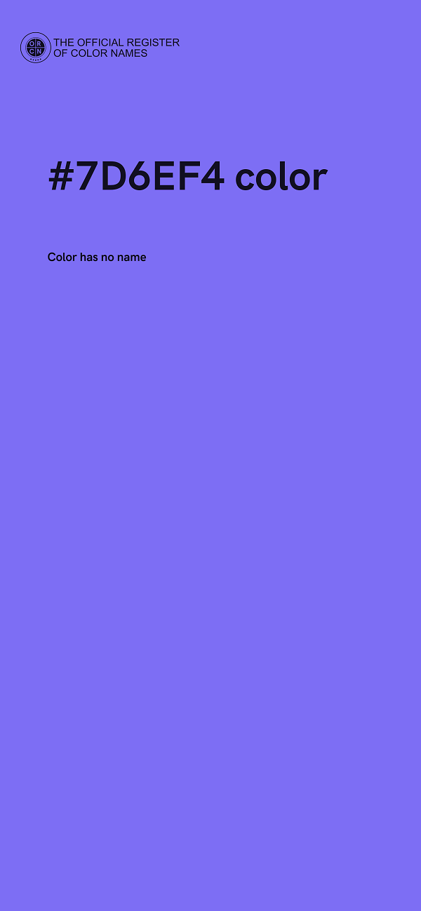 #7D6EF4 color image