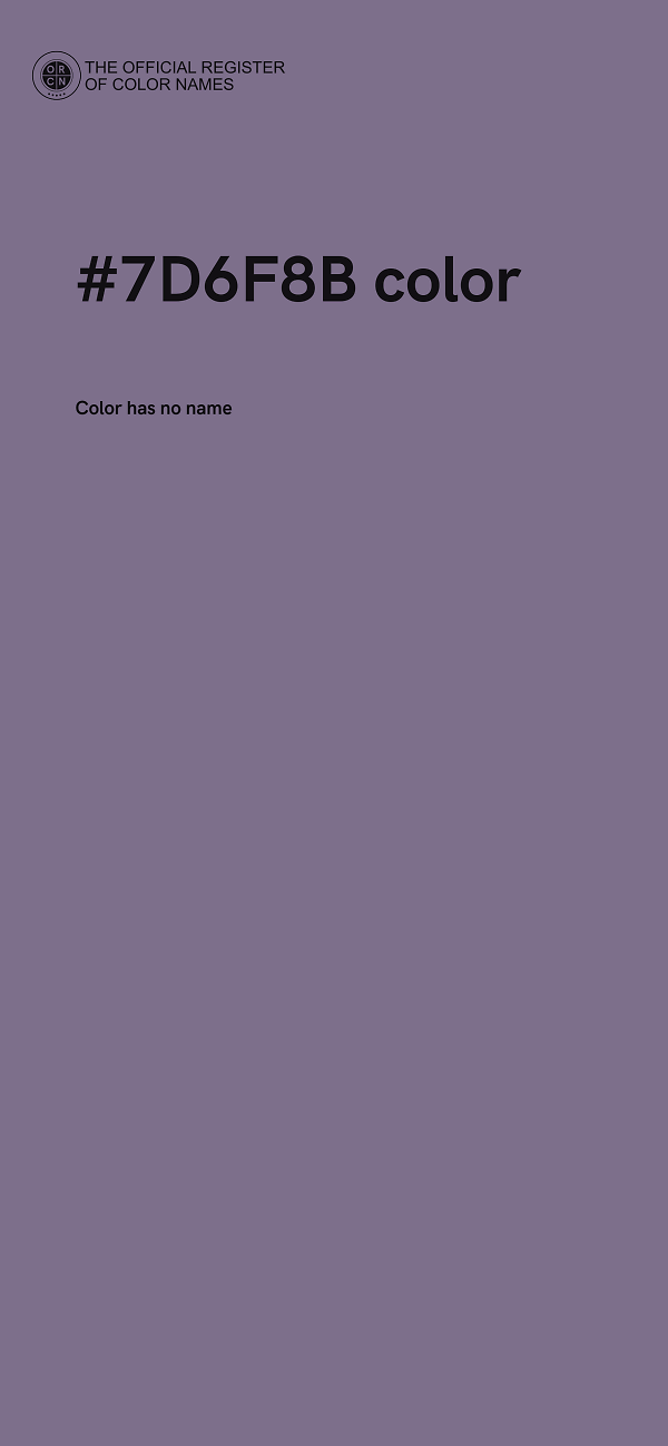 #7D6F8B color image
