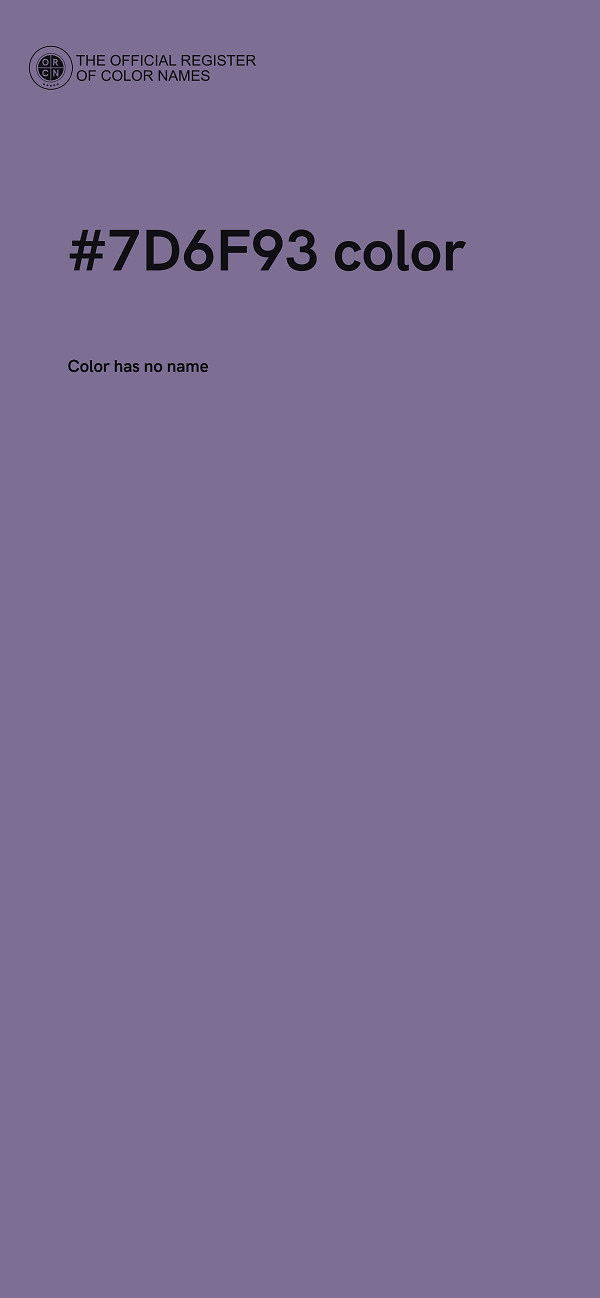 #7D6F93 color image