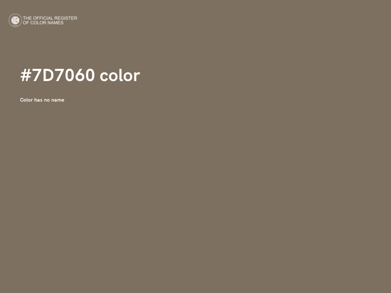 #7D7060 color image