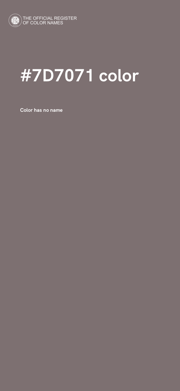 #7D7071 color image