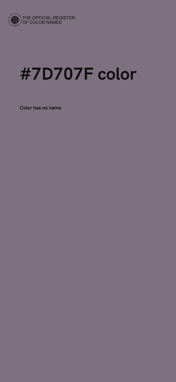 #7D707F color image