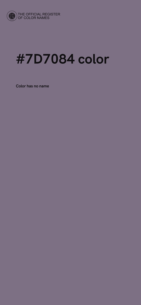 #7D7084 color image