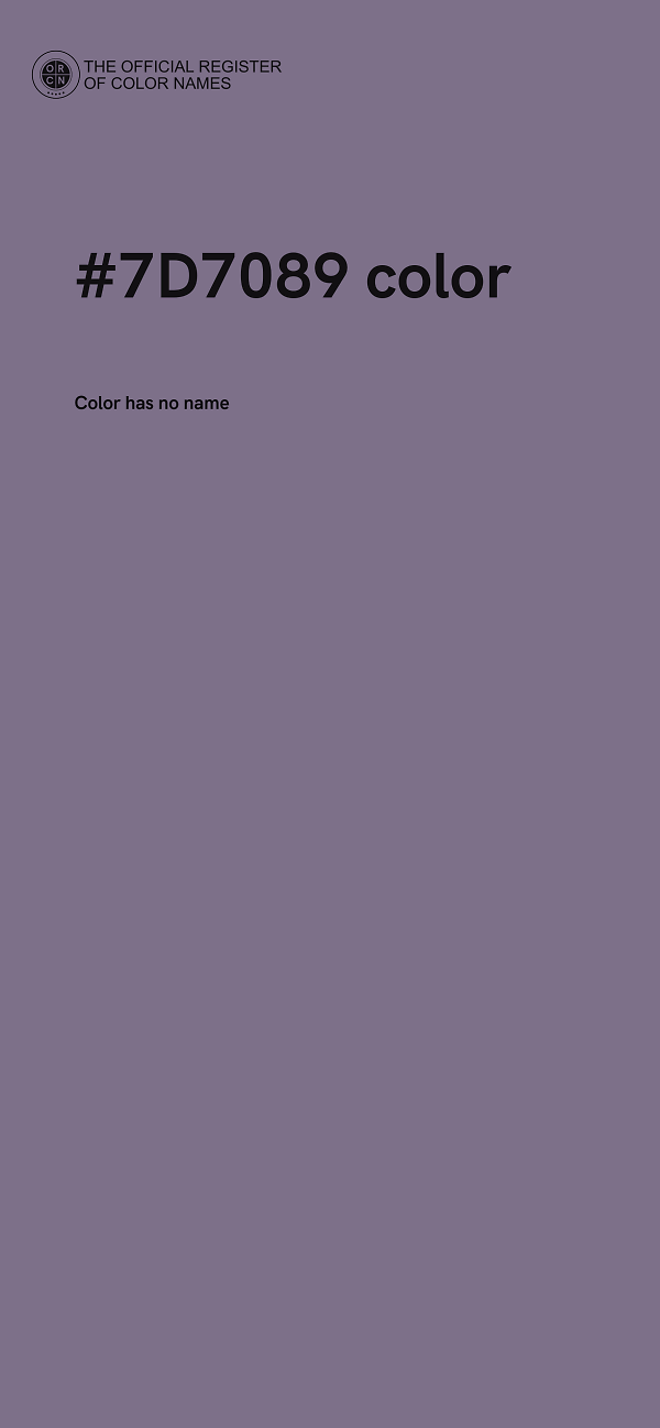 #7D7089 color image