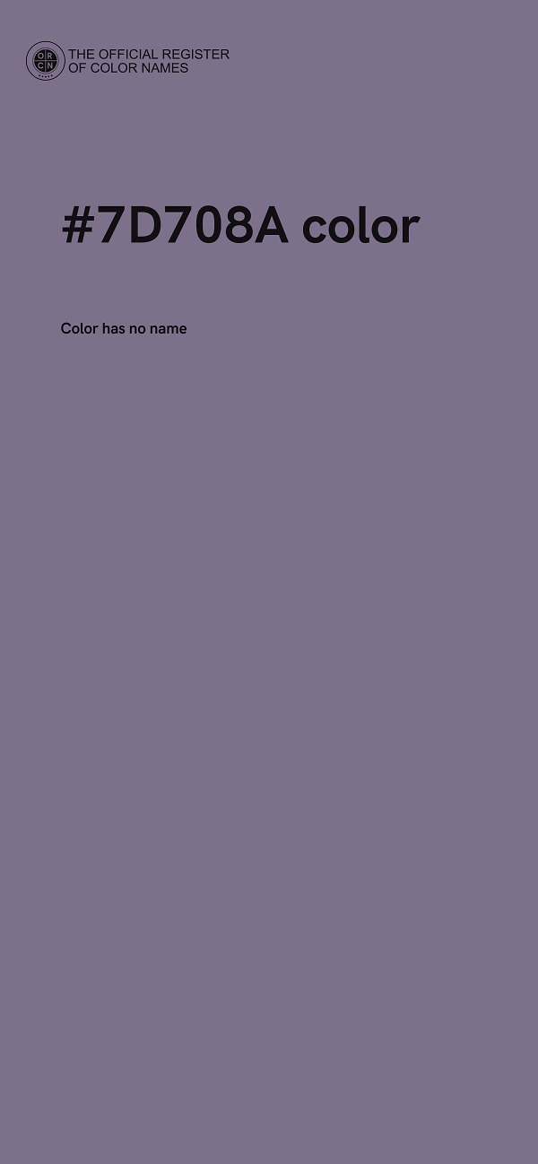 #7D708A color image