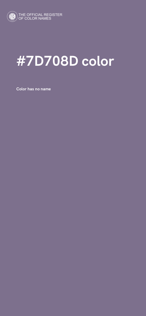 #7D708D color image