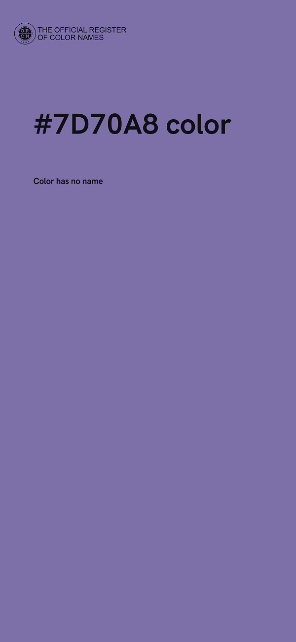 #7D70A8 color image