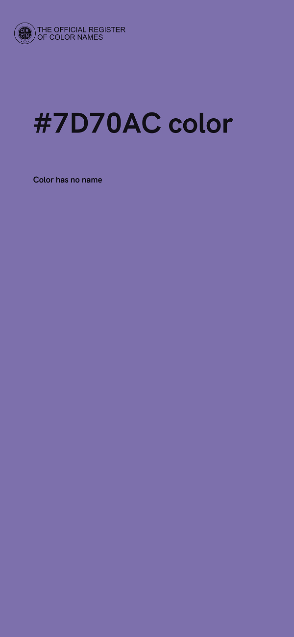 #7D70AC color image