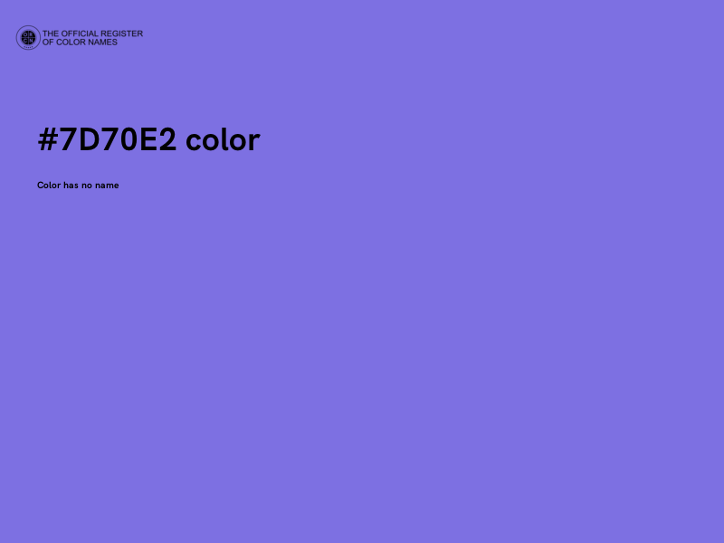 #7D70E2 color image