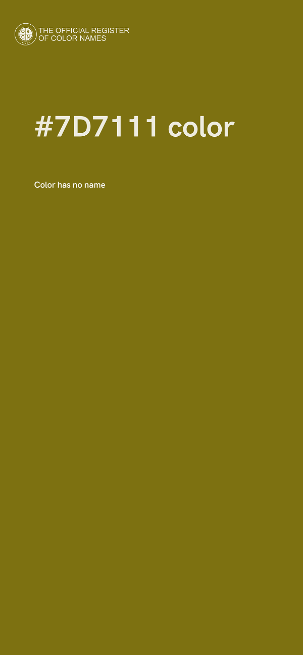 #7D7111 color image