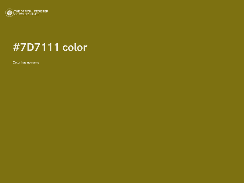 #7D7111 color image