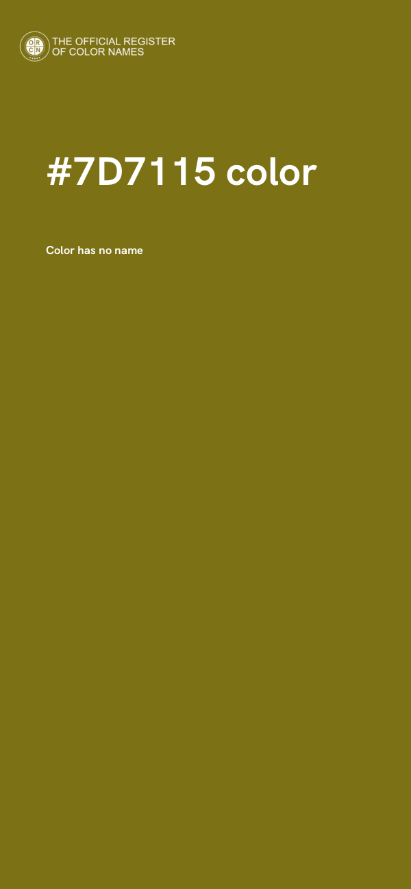#7D7115 color image