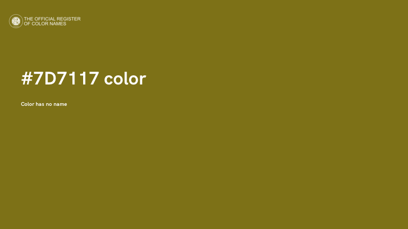 #7D7117 color image