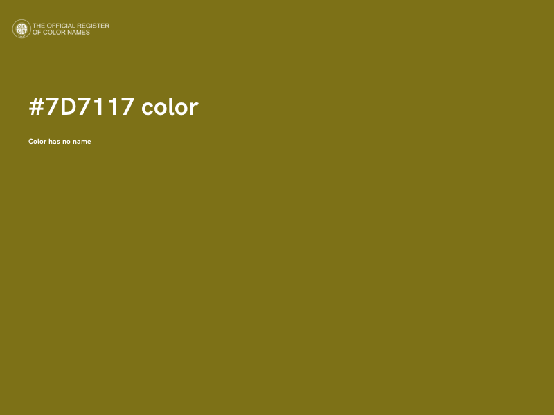 #7D7117 color image