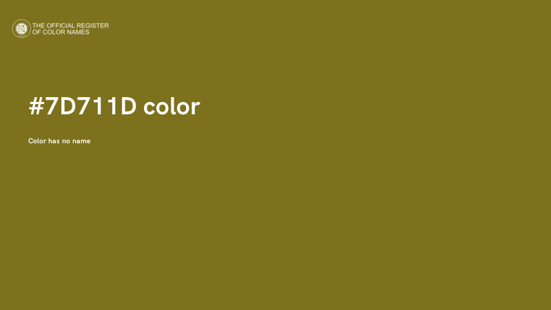 #7D711D color image