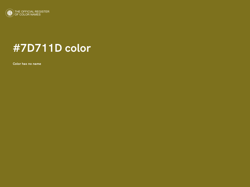 #7D711D color image