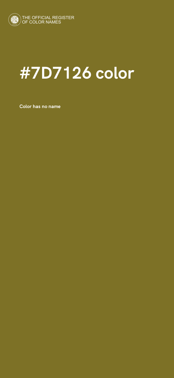 #7D7126 color image