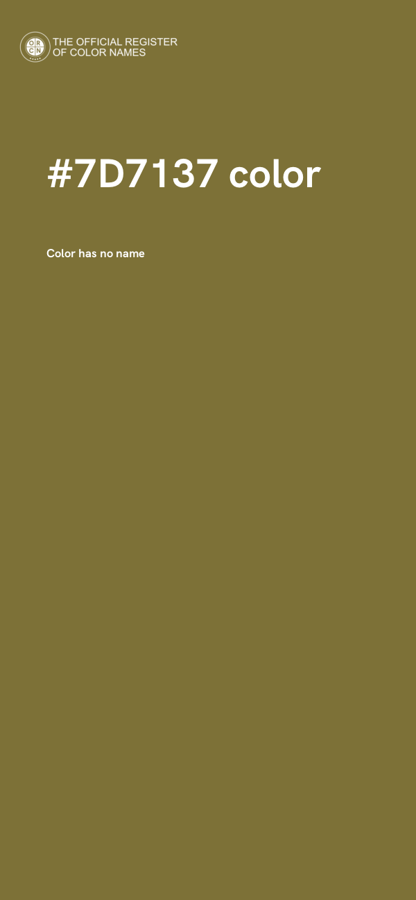 #7D7137 color image