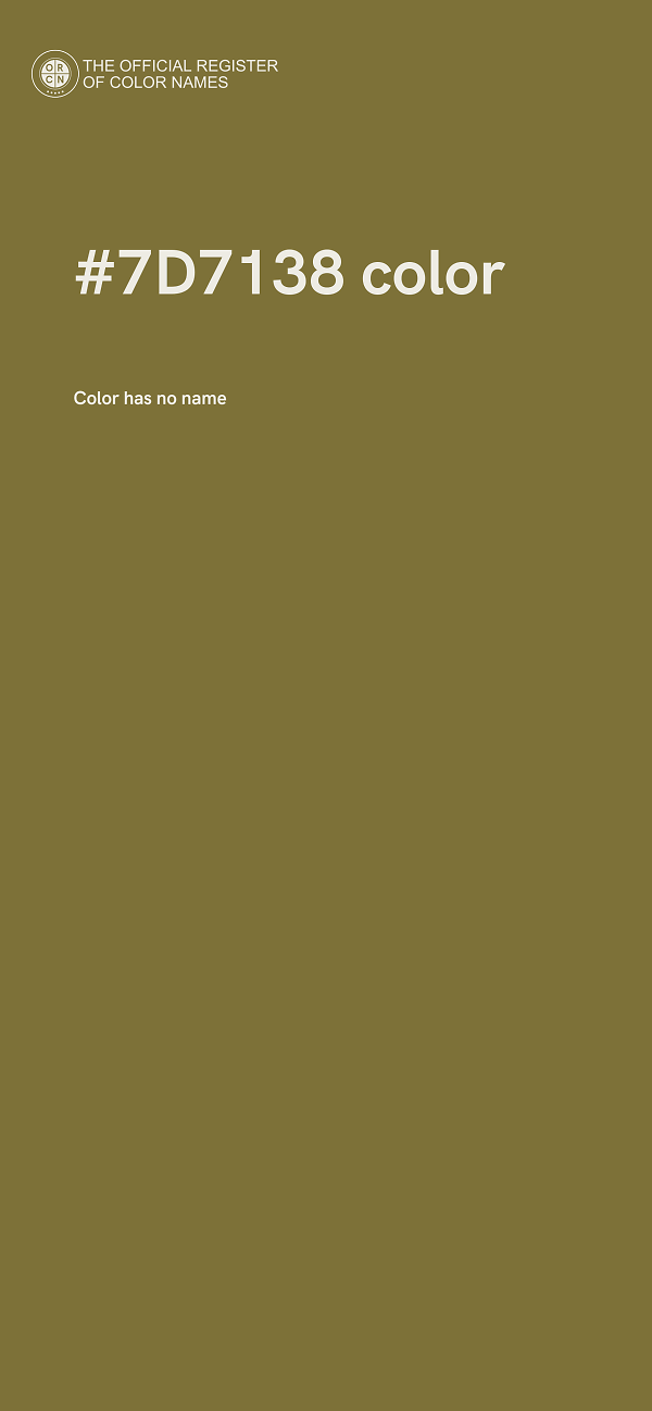 #7D7138 color image