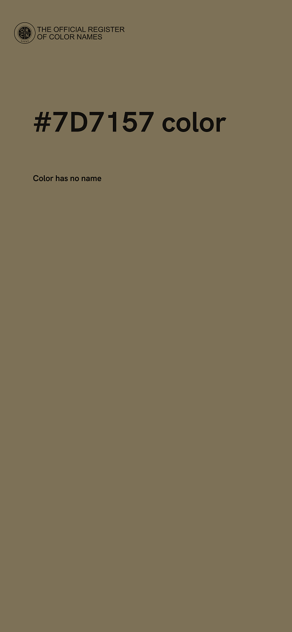 #7D7157 color image