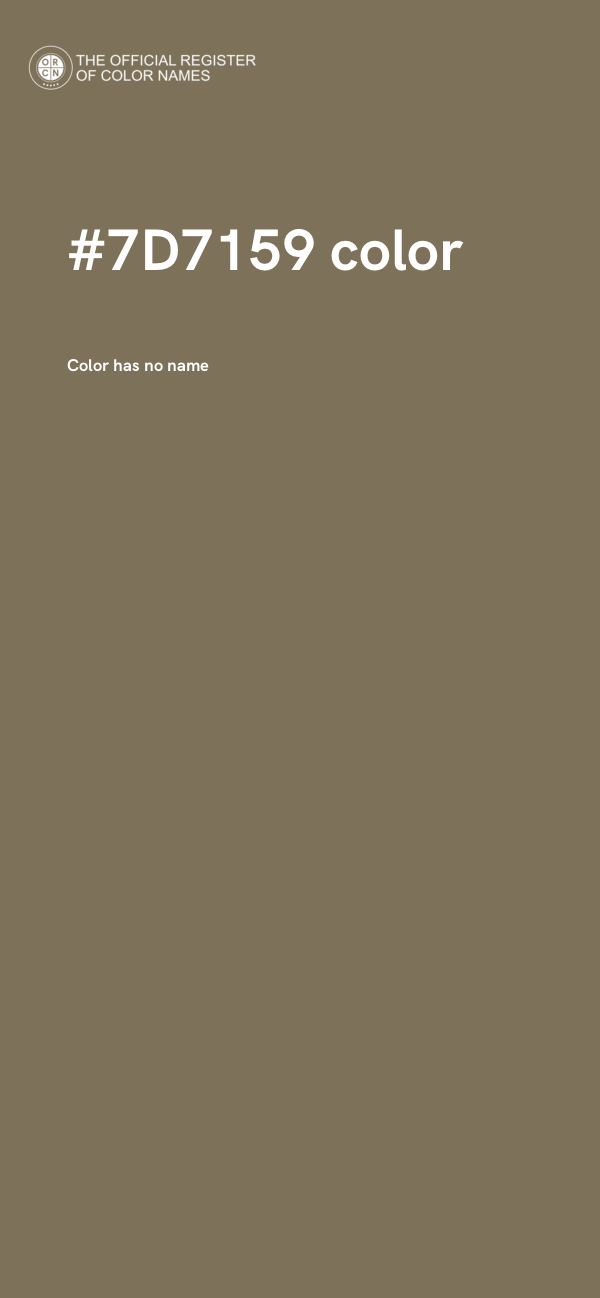 #7D7159 color image