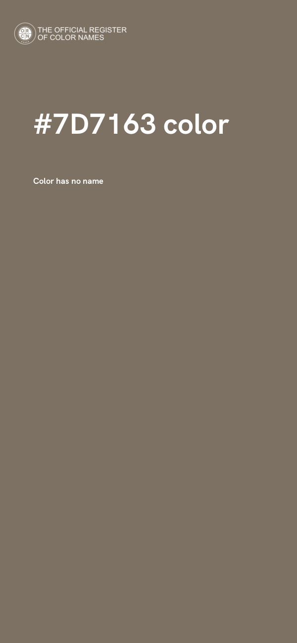 #7D7163 color image