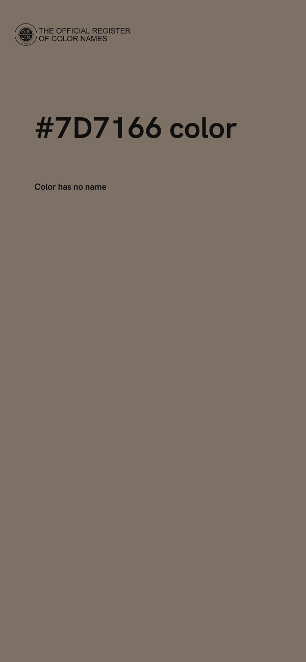 #7D7166 color image